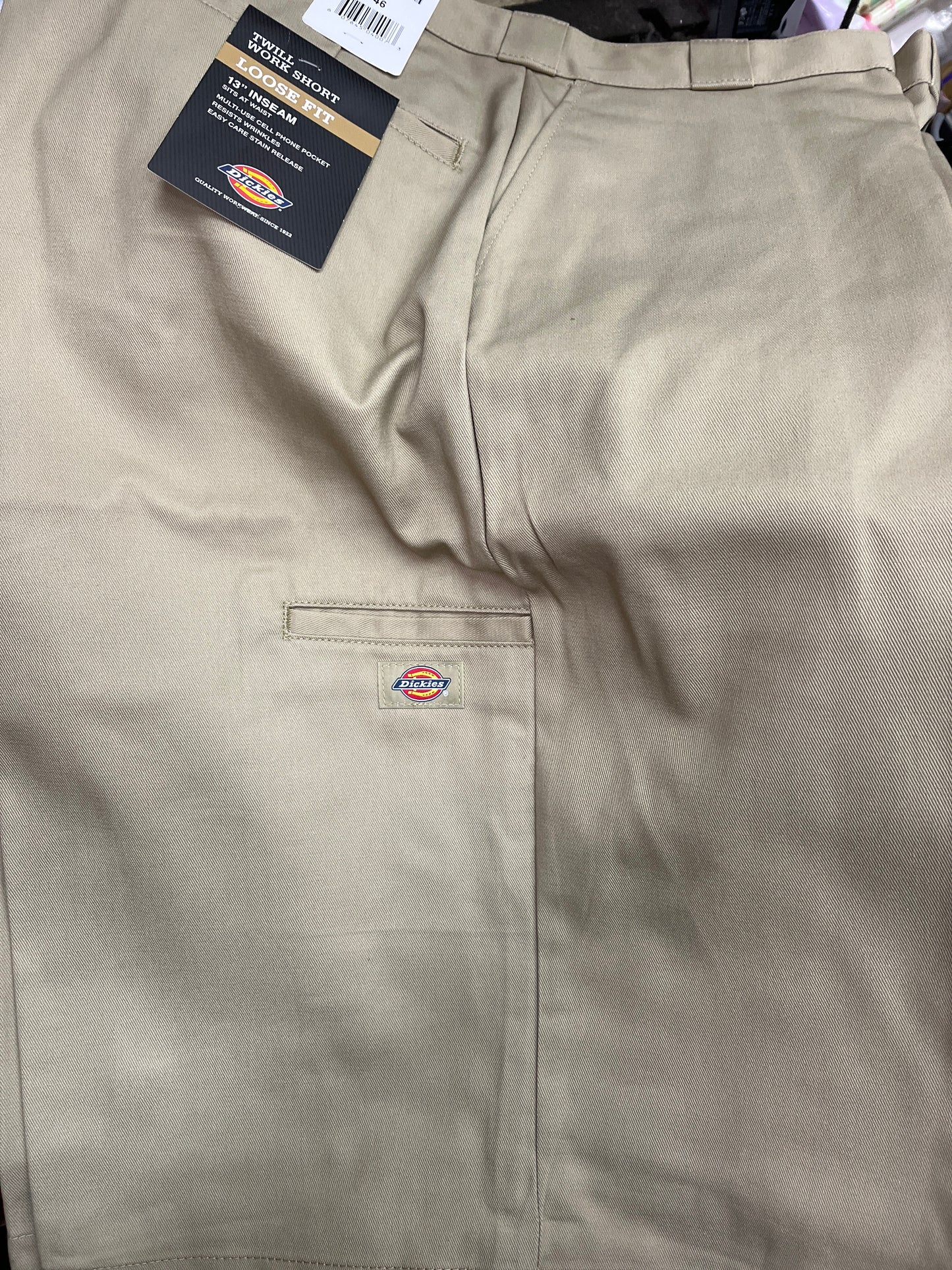 Dickies 42283 13” Loose Fit Work Short Khaki
