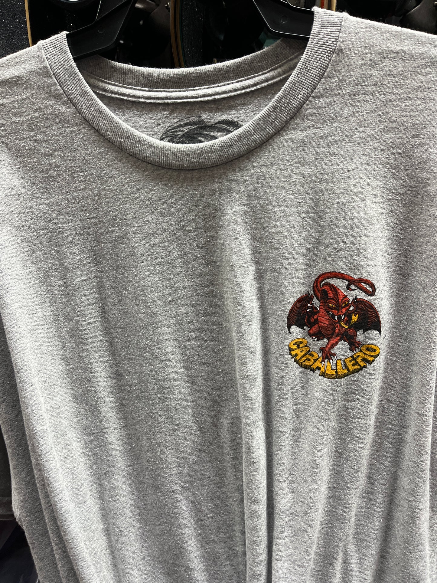 Powell Peralta Skateboard T Shirt Caballero Athletic Grey