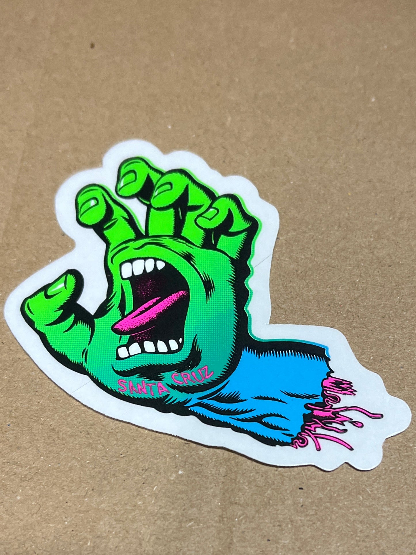 Santa Cruz Screaming Hand 3” Sticker