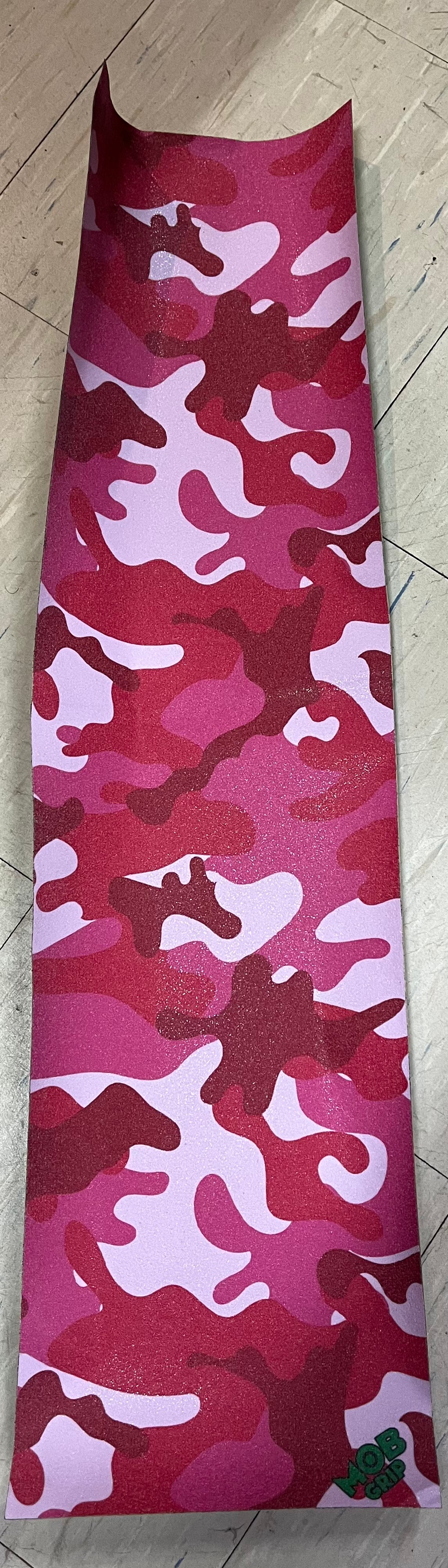 Mob Skateboard Grip Tape Pink Camouflage 9”x33”