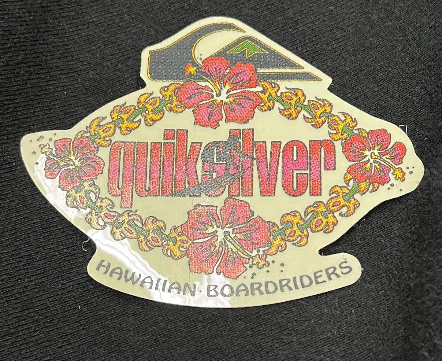 Vintage Quiksilver Hibiscus Sticker