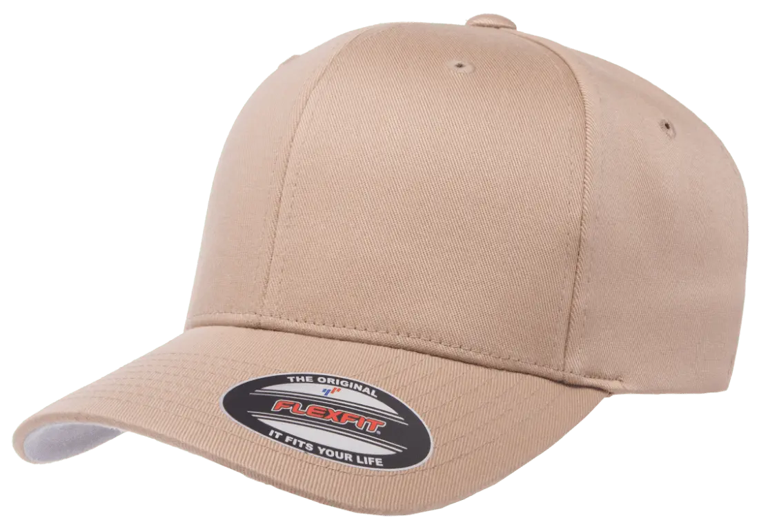 Yupong 6277 Flexifit Wooly Combed Cap Khaki