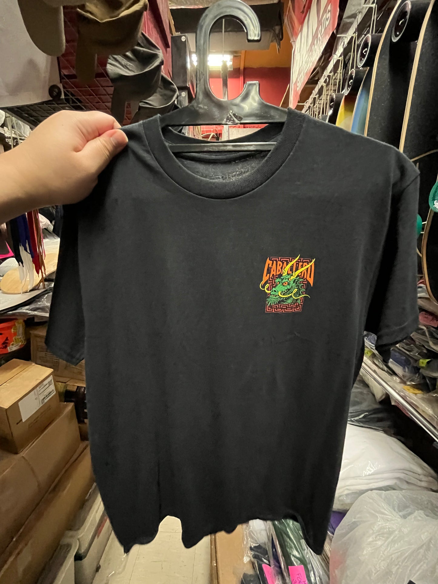 Powell Peralta Skateboard T Shirt Street Dragon Caballero Black