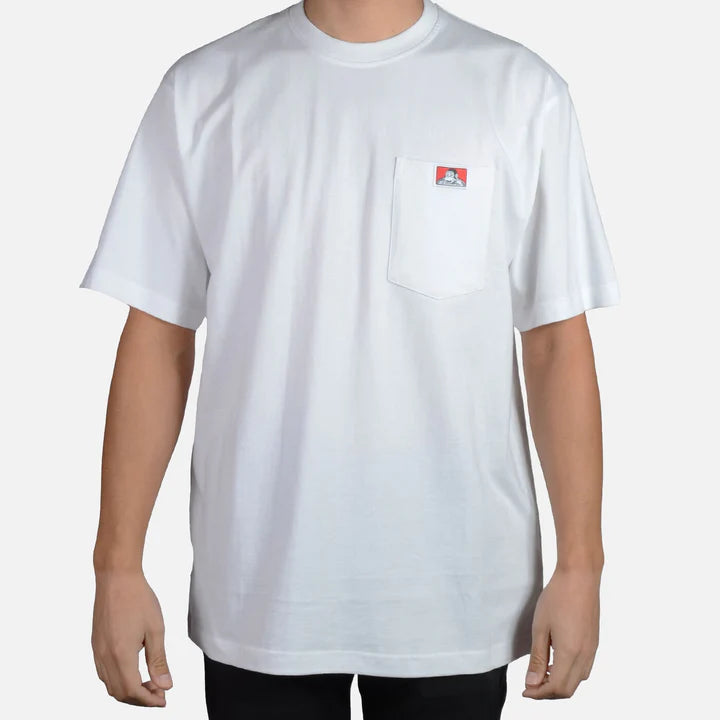 Ben Davis Heavy Duty Short Sleeve Pocket T-Shirt - White
