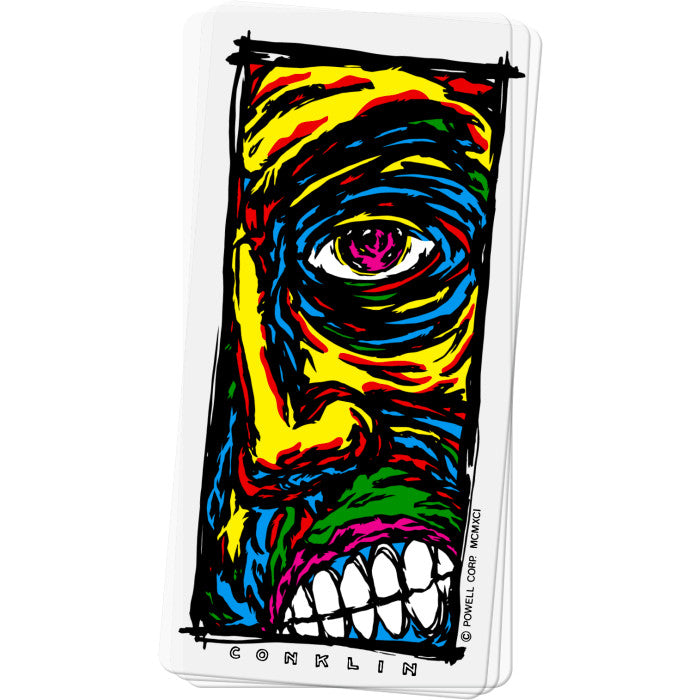 Powell Peralta Conklin face Sticker