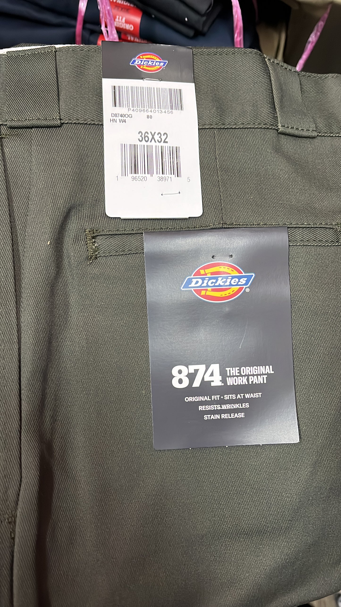 Dickies 874 Original Fit Work Pants Olive Green