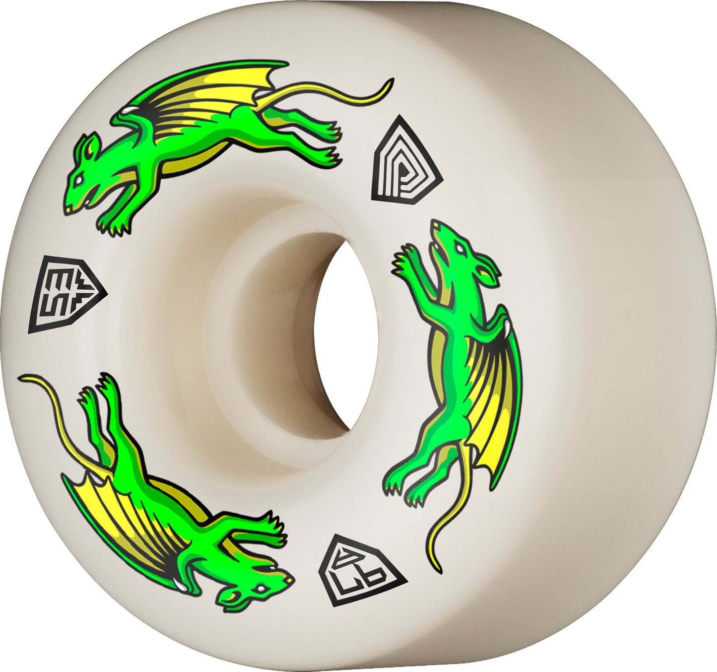 Powell Peralta Dragon Formula Nano Rats Skateboard Wheels 53mm x 34mm 97A 4pk