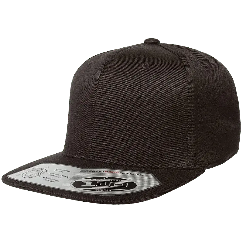 Yupong Flexfit 110 Snap Back Cap Black