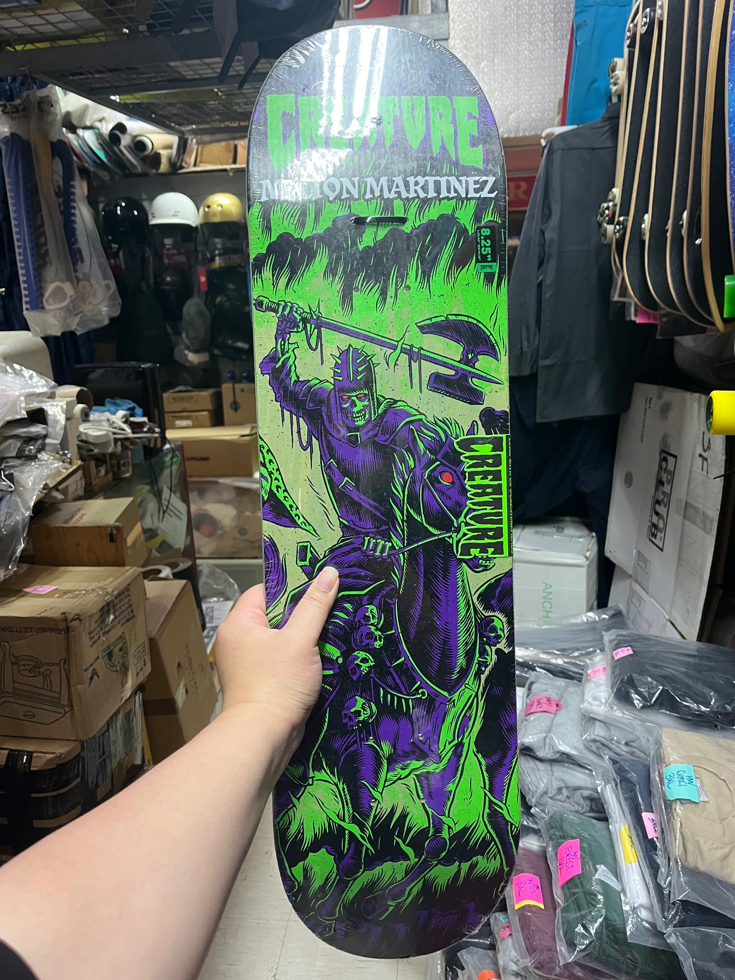 Creature skateboard Deck Martinez Horseman VX 8.25 x 32.04