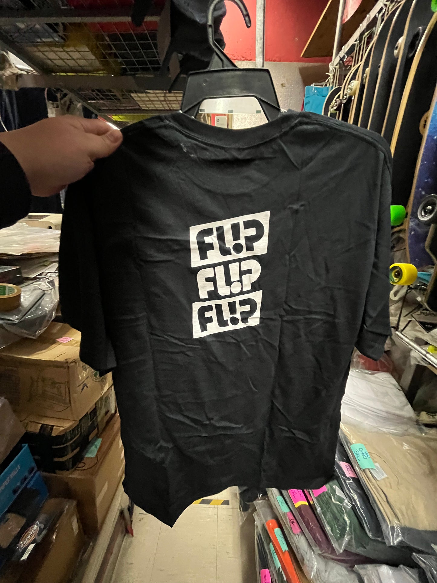 Flip Skateboard T Shirt Black