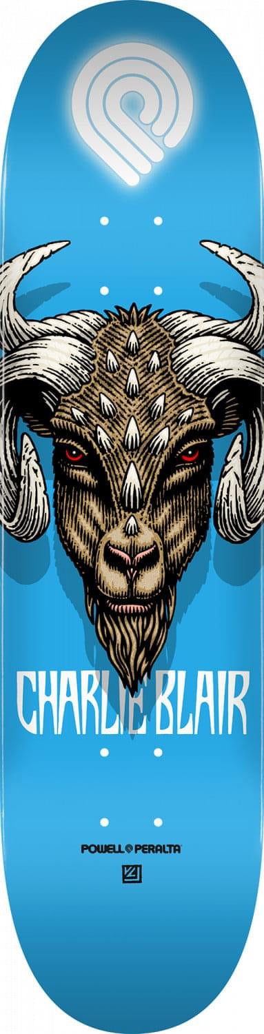 Powell Peralta skateboard deck Charlie Blair goat 8.25”