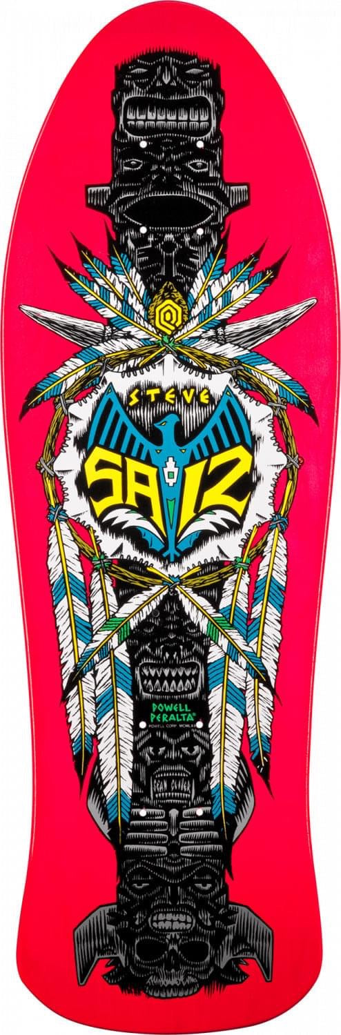 Powell peralta Saiz totem 10”x30.81” skateboard deck pink 2021