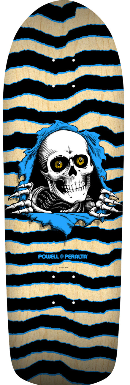 Powell Peralta skateboard deck ripper Blue 9.89”x31.32”