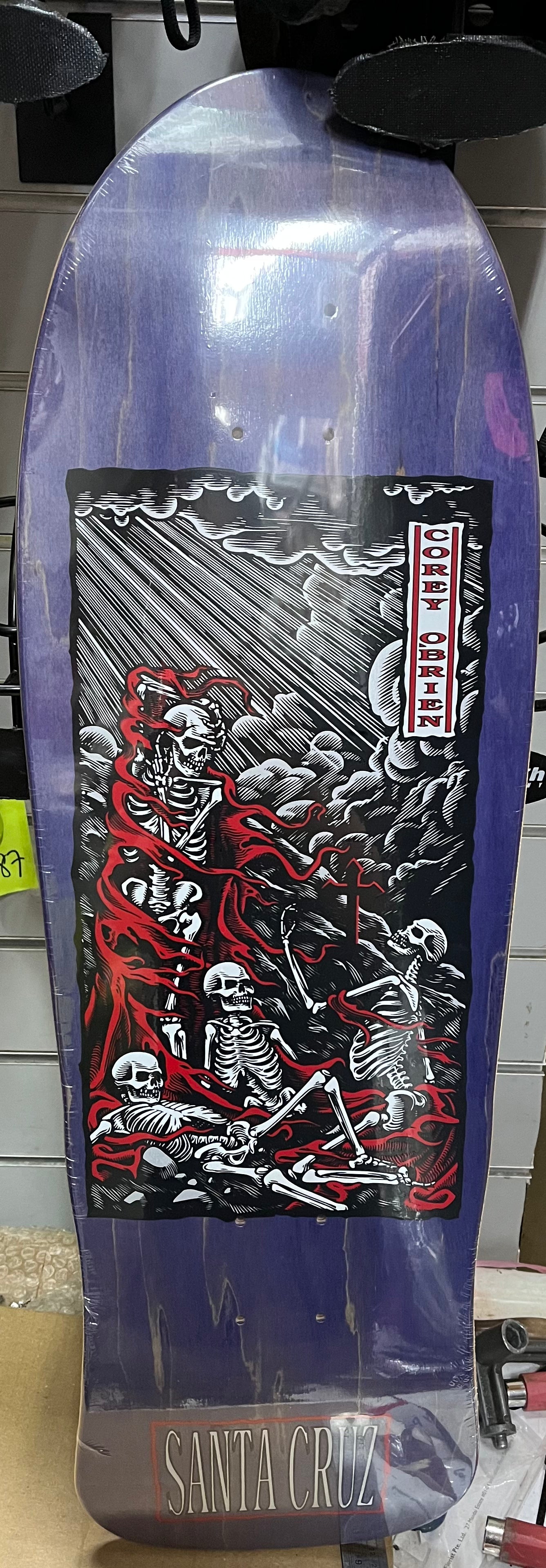 Santa Cruz Corey obrien purgatory 9.85”x30” skateboard deck