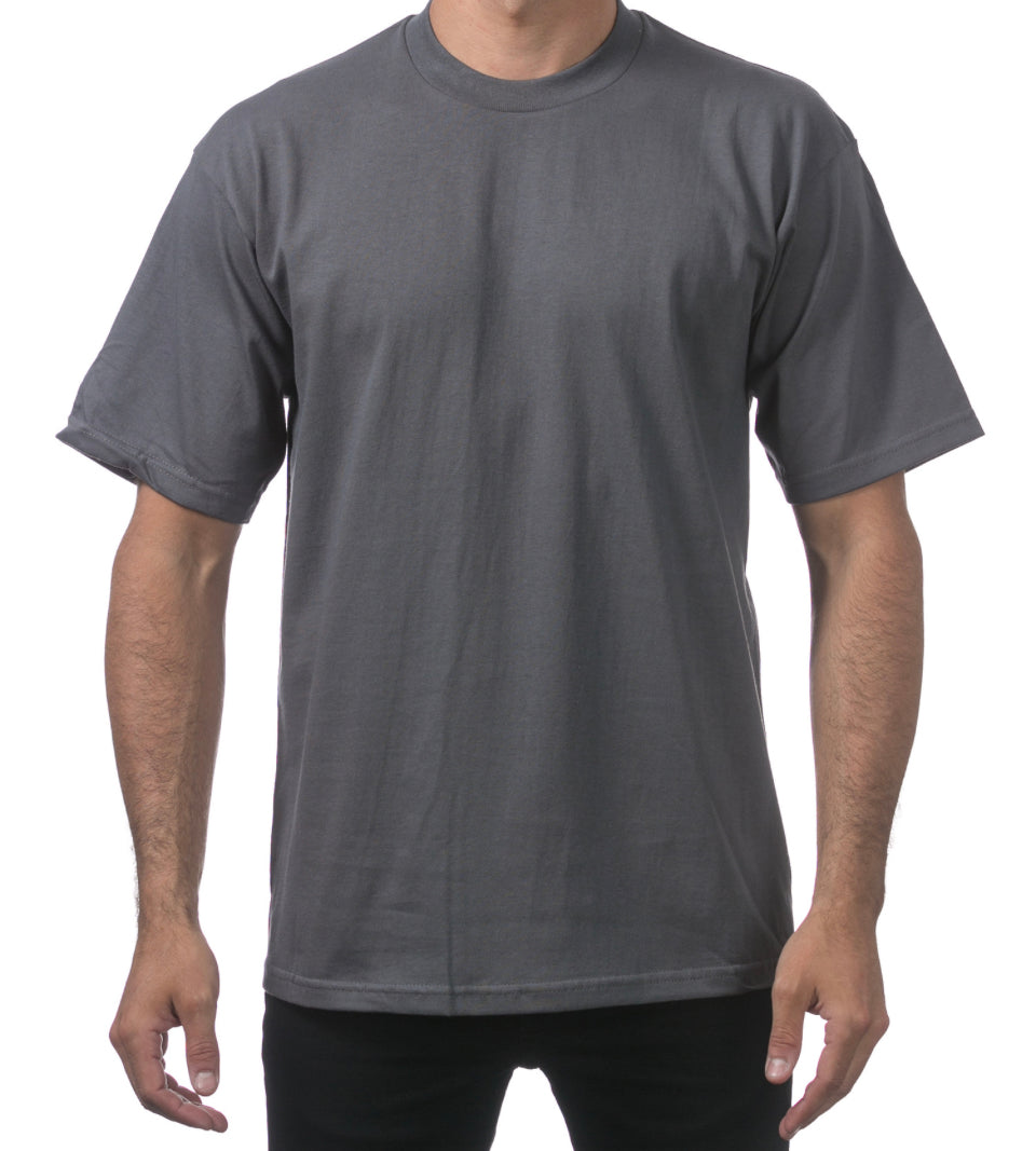 Pro Club Men’s Heavyweight T Shirt Graphite