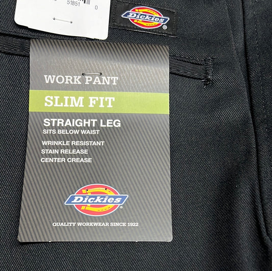 Dickies 873 Slim Fit straight leg work pants Black