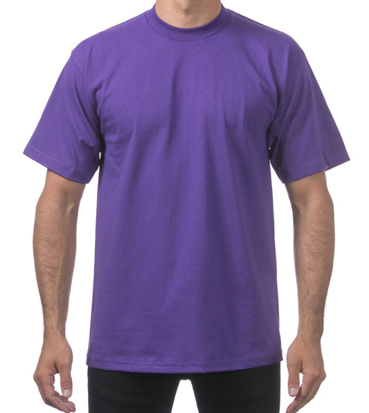 Pro Club Men’s Heavyweight T Shirt Purple