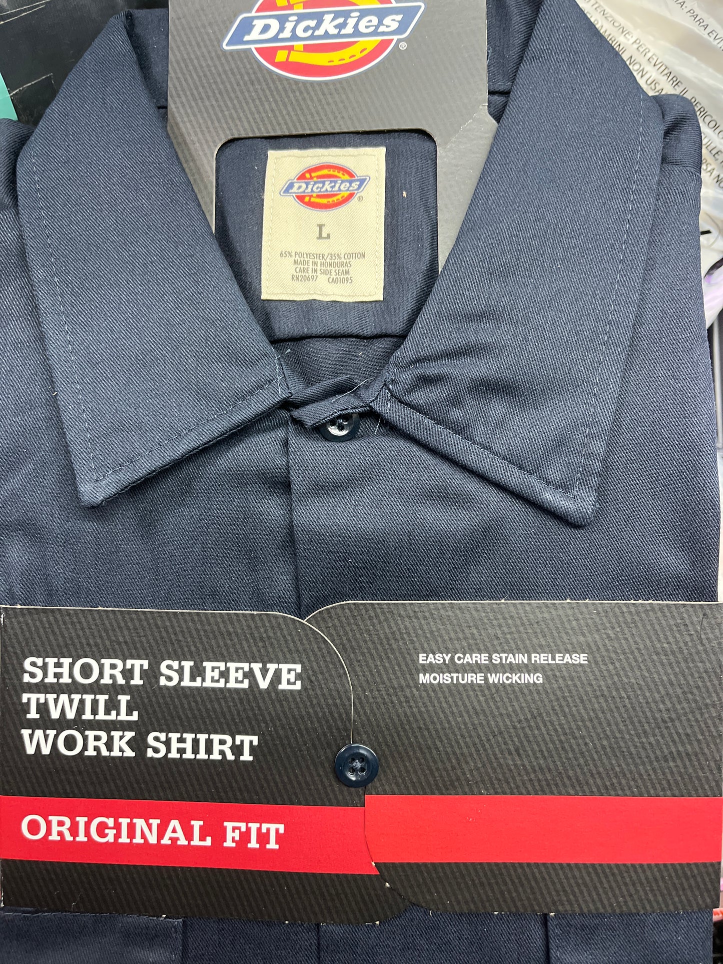 Dickies 1574 Original Fit Short Sleeve Work Shirt Dark Navy