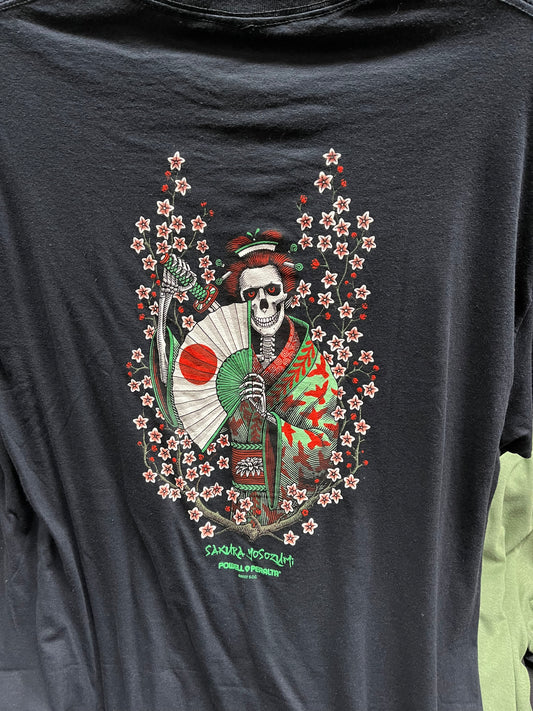 Powell Peralta skateboard Sakura Yosozumi Samurai T-Shirt Black