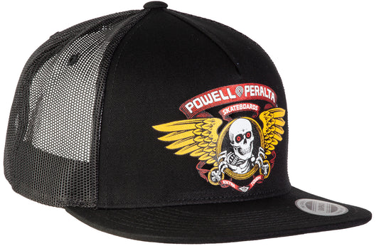 Powell Peralta Skateboard Mesh Cap Winged Ripper Black