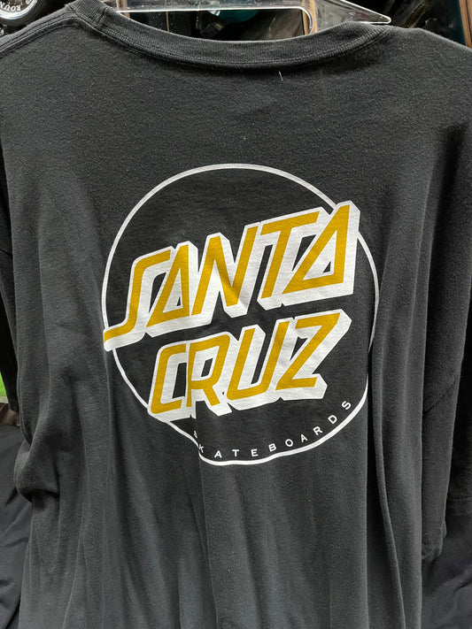 Santa Cruz skateboard t shirt fade dot black