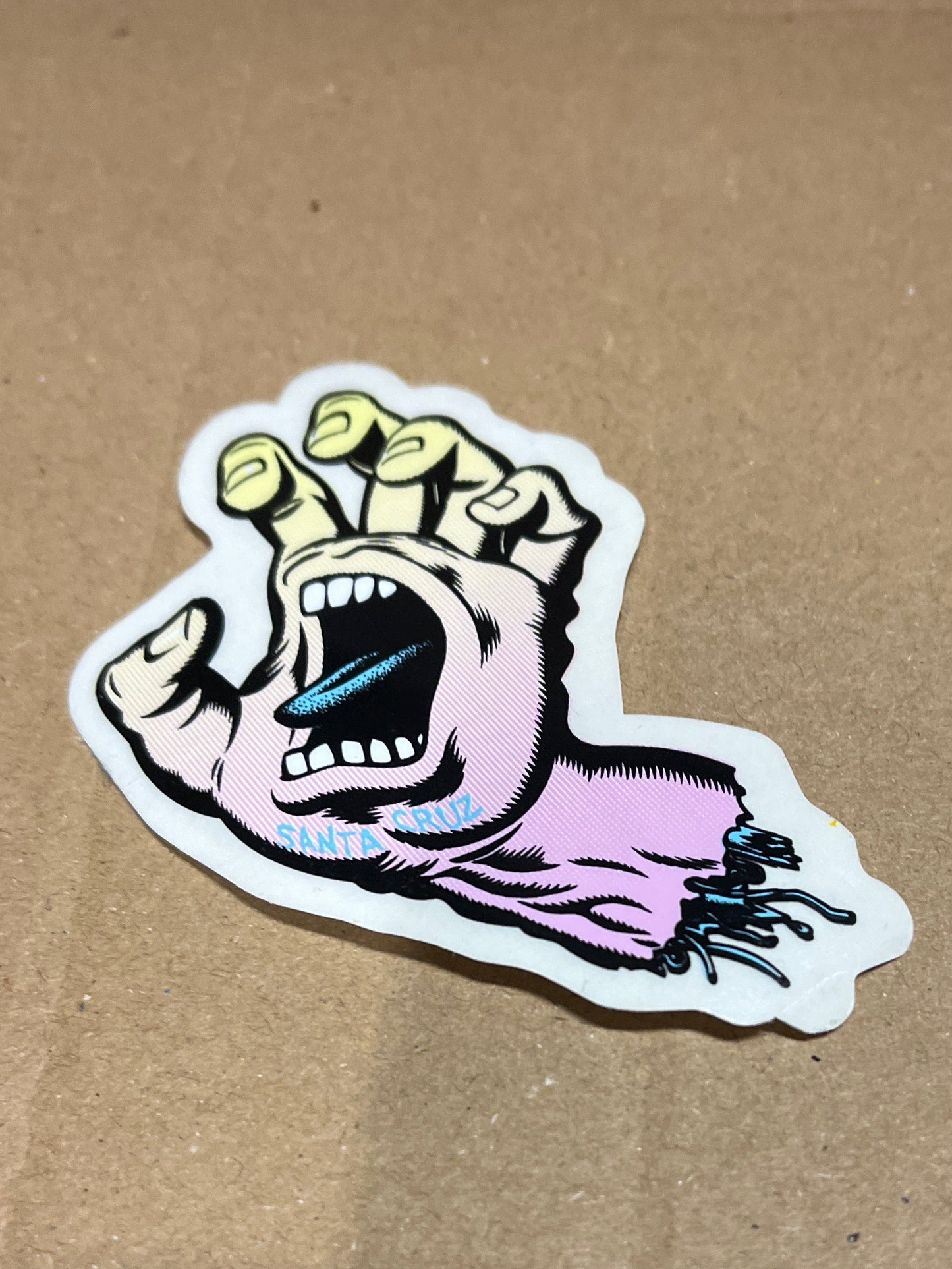 Santa Cruz Screaming Hand 3” Sticker