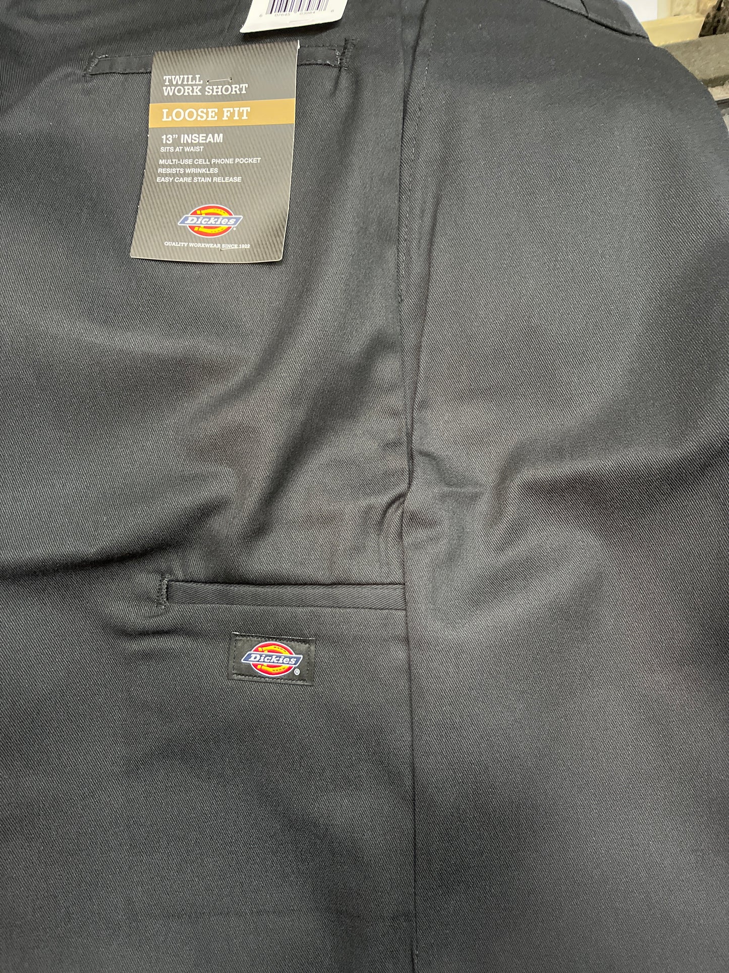 Dickies 42283 13” Loose Fit Work Short Black