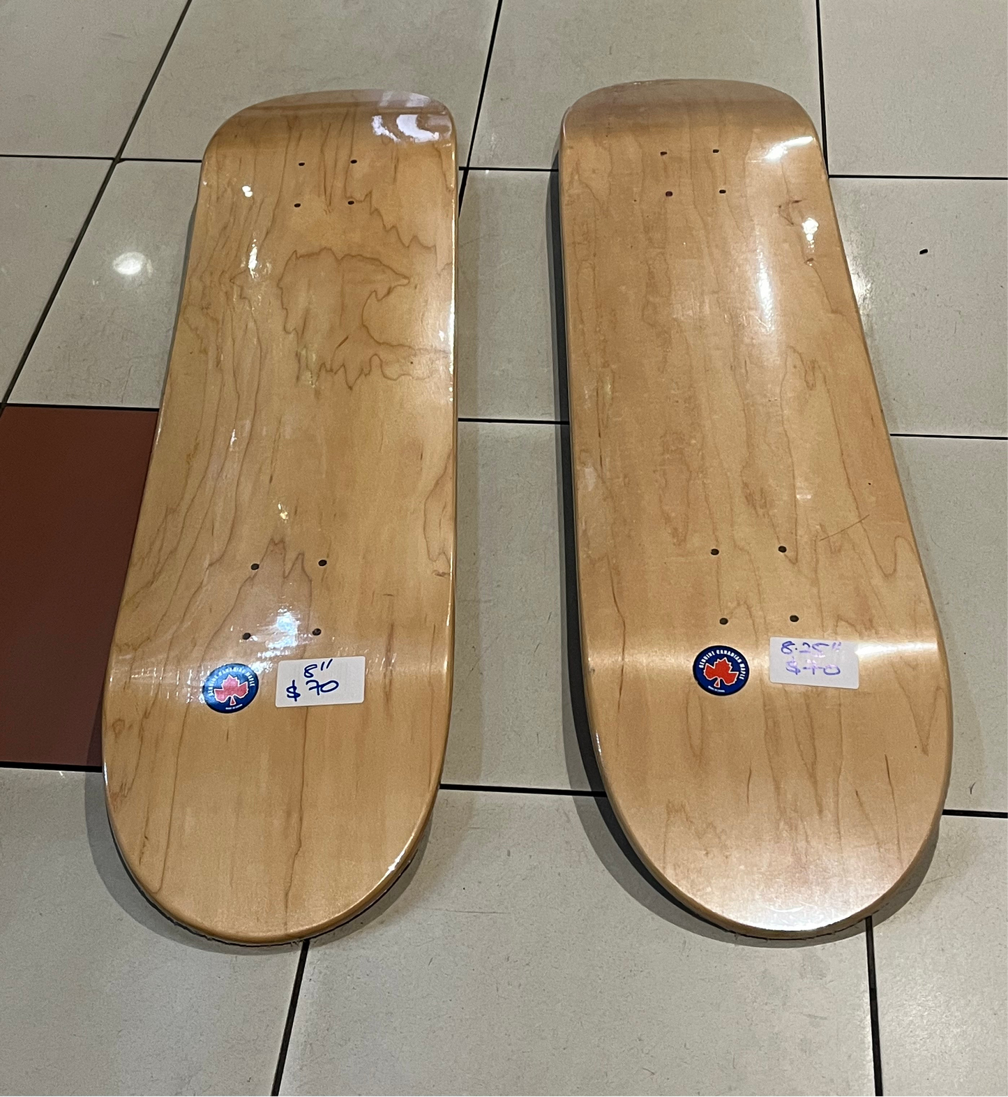 Speed Blank Skateboard Deck Natural