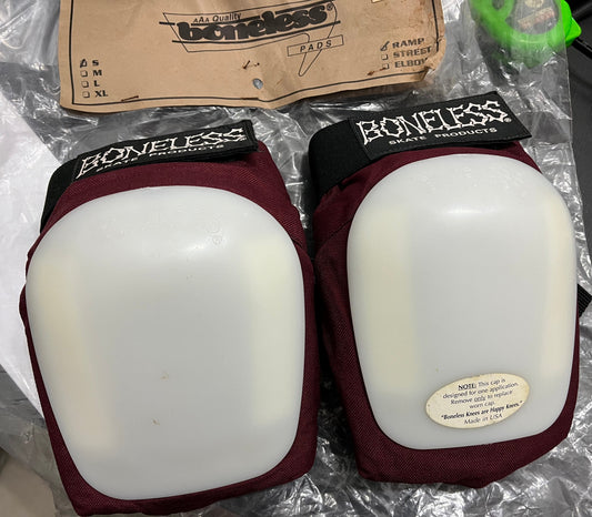 Vintage Boneless Ramp Knee Pads Size Small Maroon