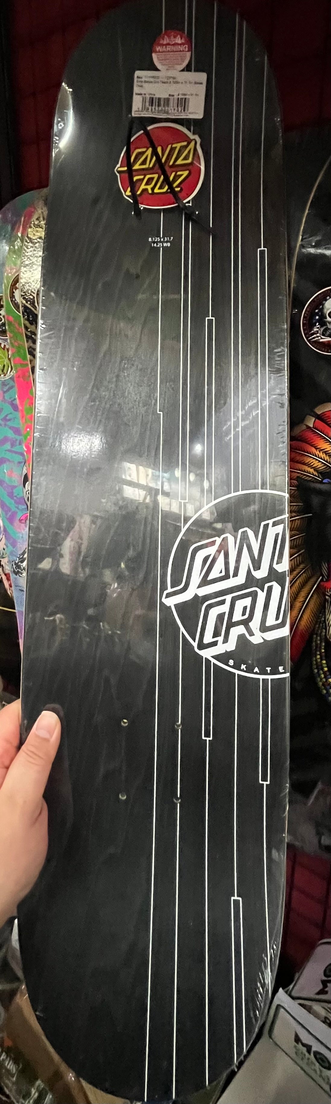 Santa Cruz Skateboard Deck Team Stripe Dot 8.125 x 31.7