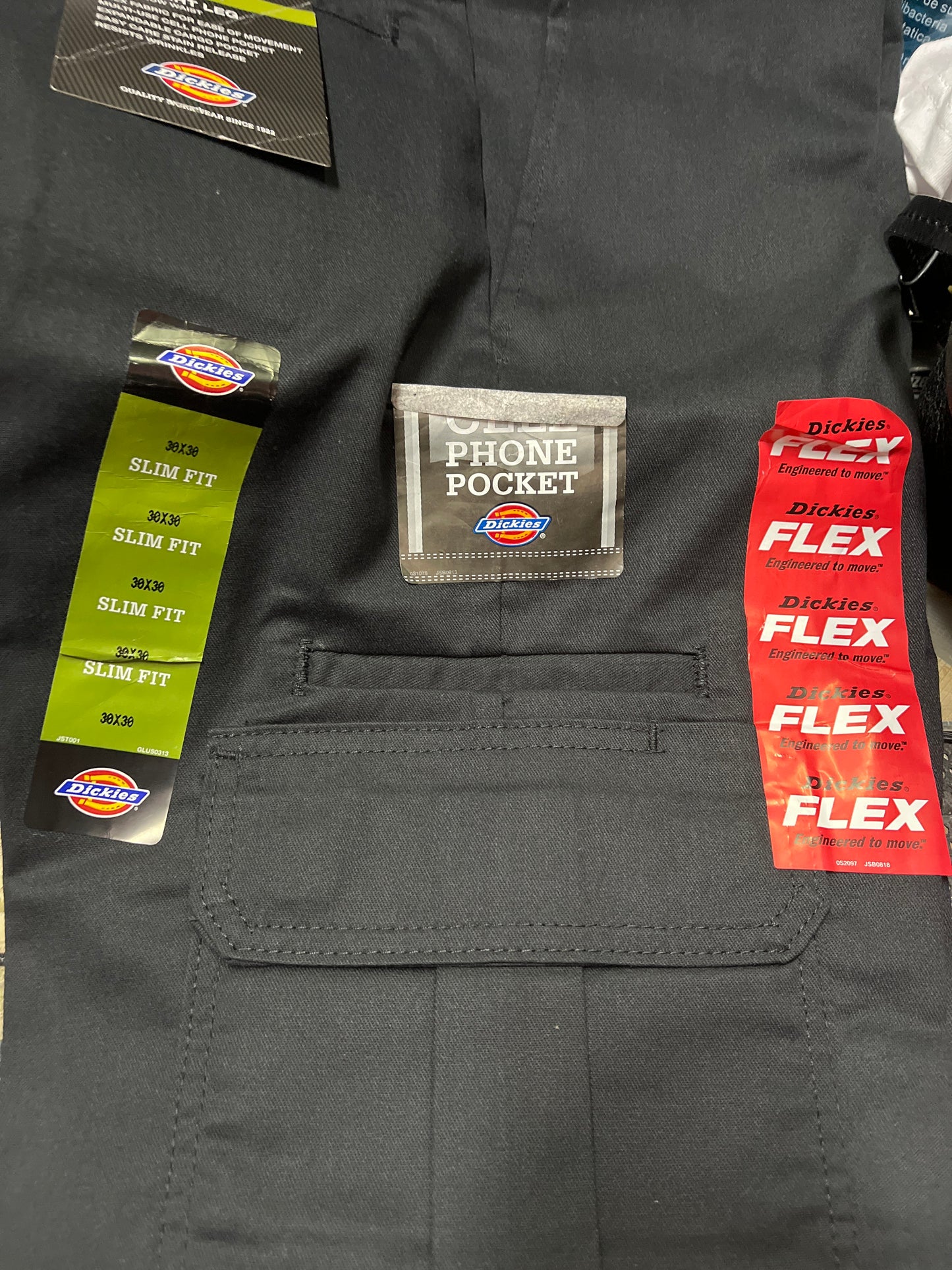 Dickies 594 Slim Fit Cargo Work Pants Black