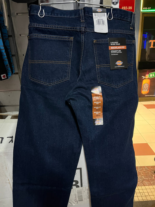 Dickies 9393 Regular Fit Work Jeans Rinsed Indigo