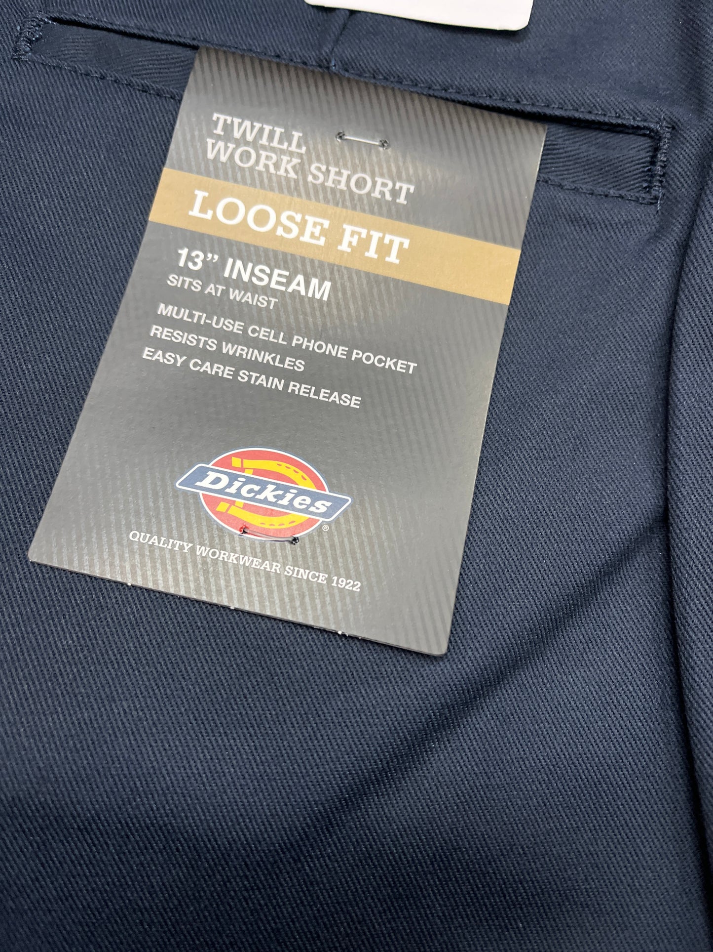 Dickies 42283 13” Loose Fit Work Short Dark Navy