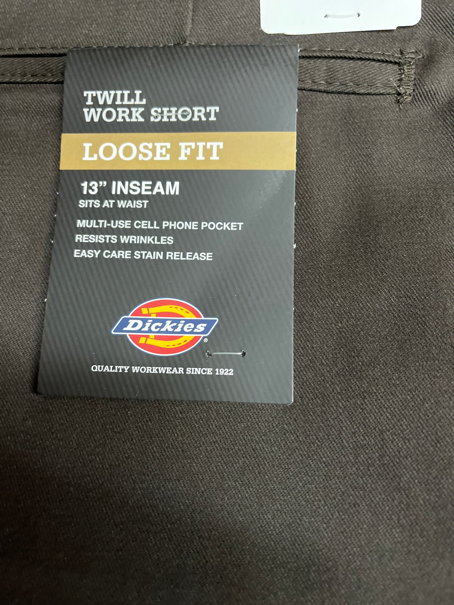 Dickies 42283 13” Loose Fit Work Short Brown