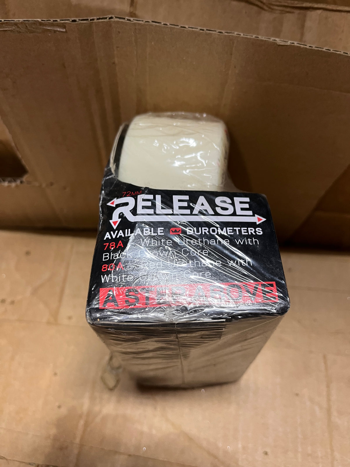RAD Release 72mm 78a Longboard Wheels White