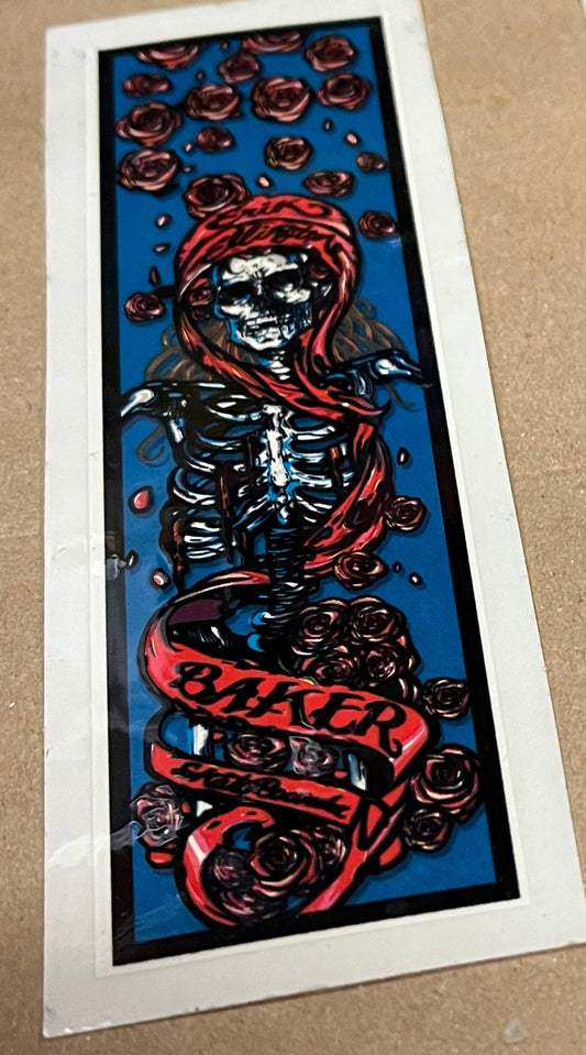 Vintage Baker Skateboards Elington Skulls