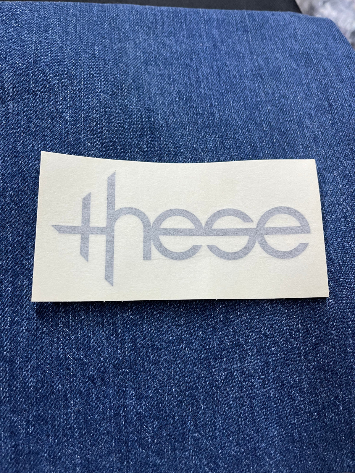 Vintage These Wheels Die Cut Sticker