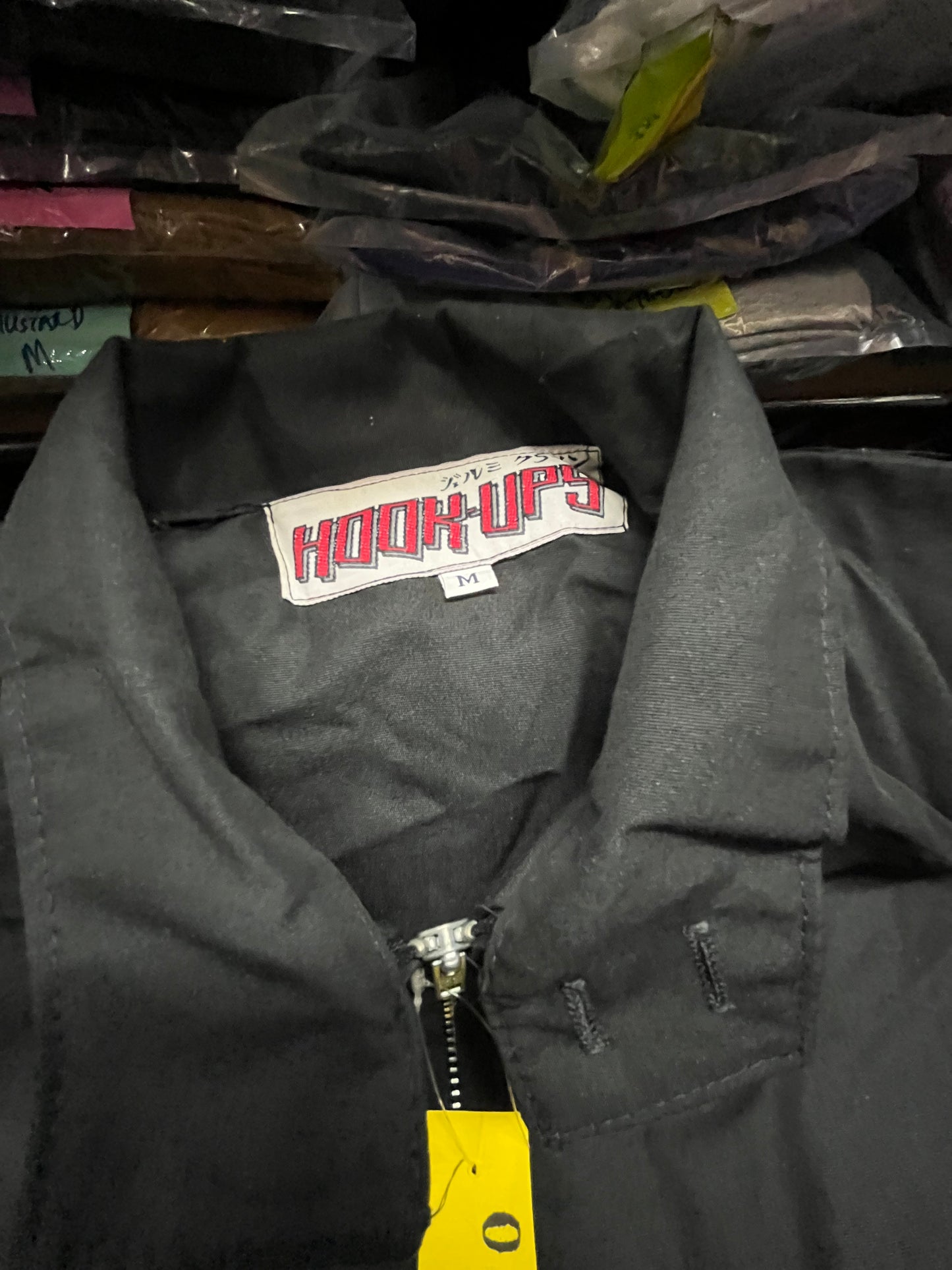 Vintage 90’s Hook Ups Jacket Devilman Size M Black