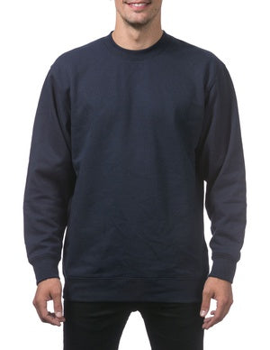 Pro Club Men’s Heavyweight Long Sleeve T Shirt Navy