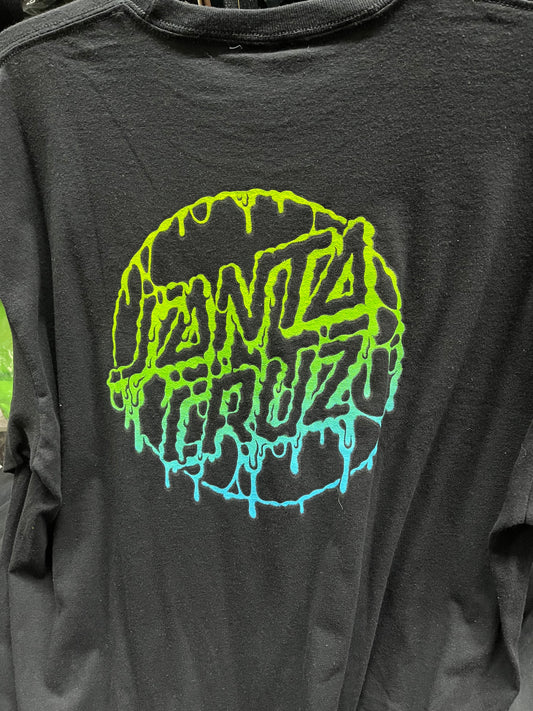 Santa Cruz skateboard t shirt Toxic Dot black