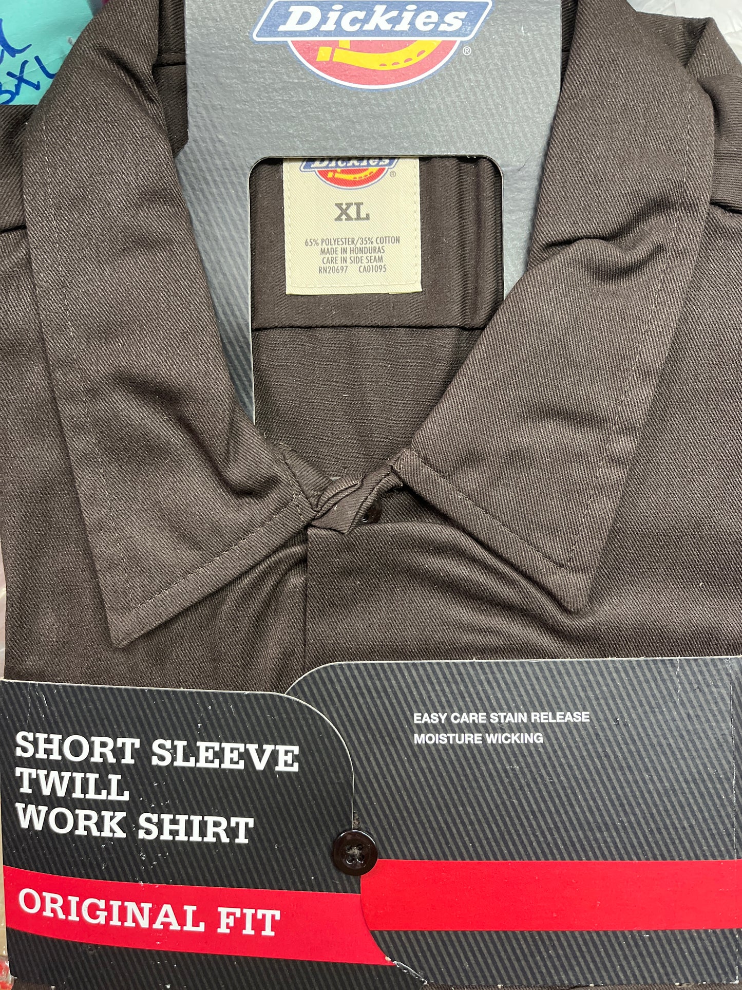 Dickies 1574 Original Fit Short Sleeve Work Shirt Dark Brown