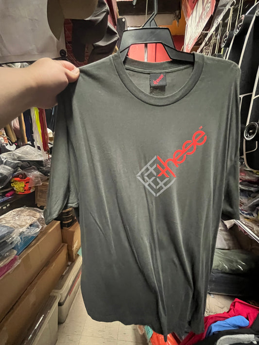 Vintage These Wheels Skateboard T Shirt Grey