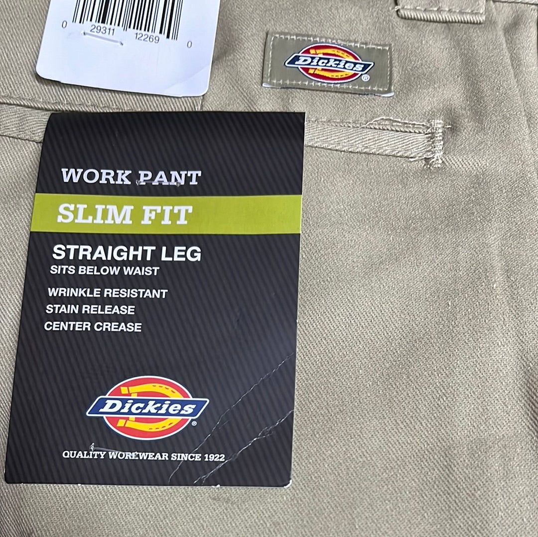 Dickies 873 Slim Fit straight leg work pants Khaki