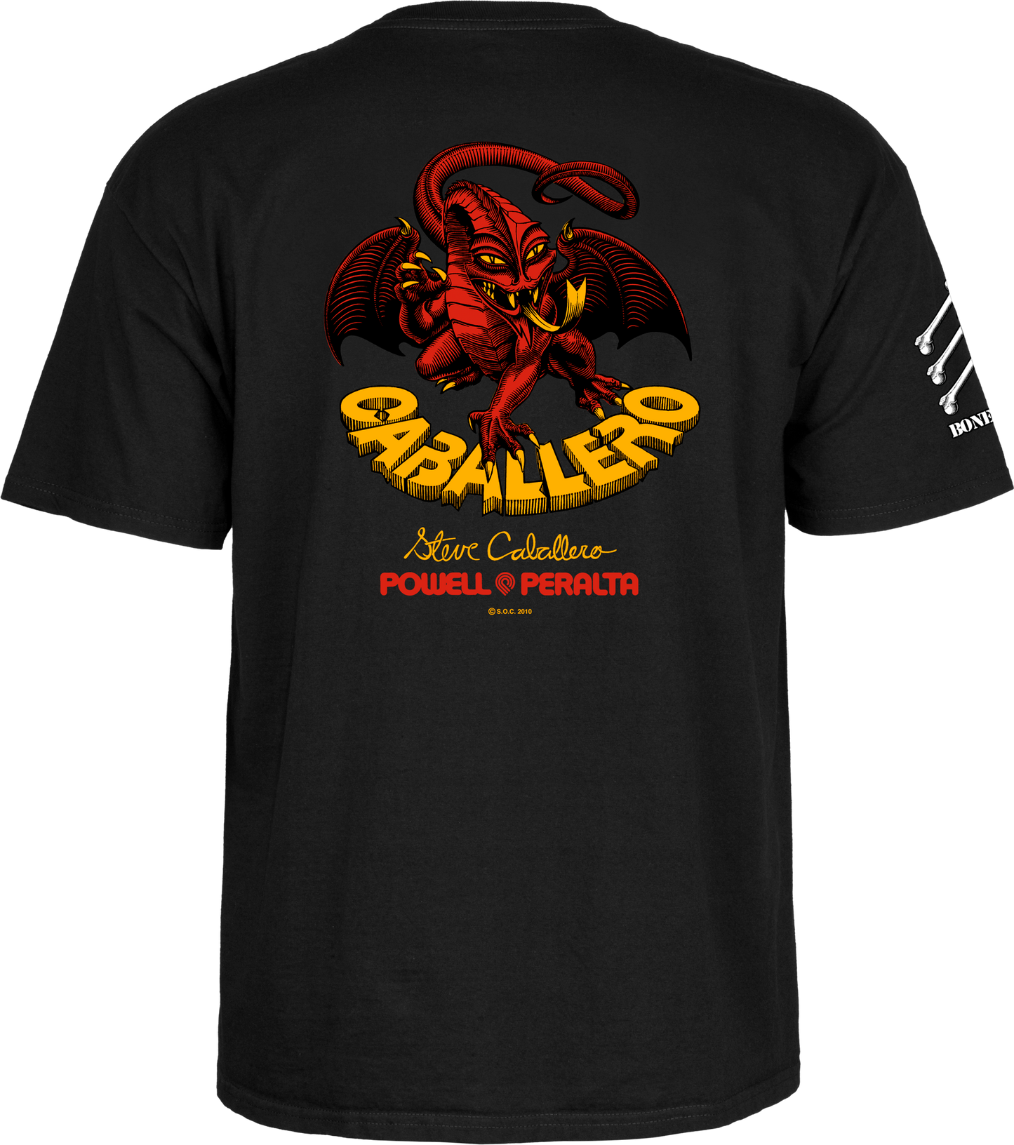 Powell Peralta x Bones Brigade Skateboard T Shirt Caballero Black