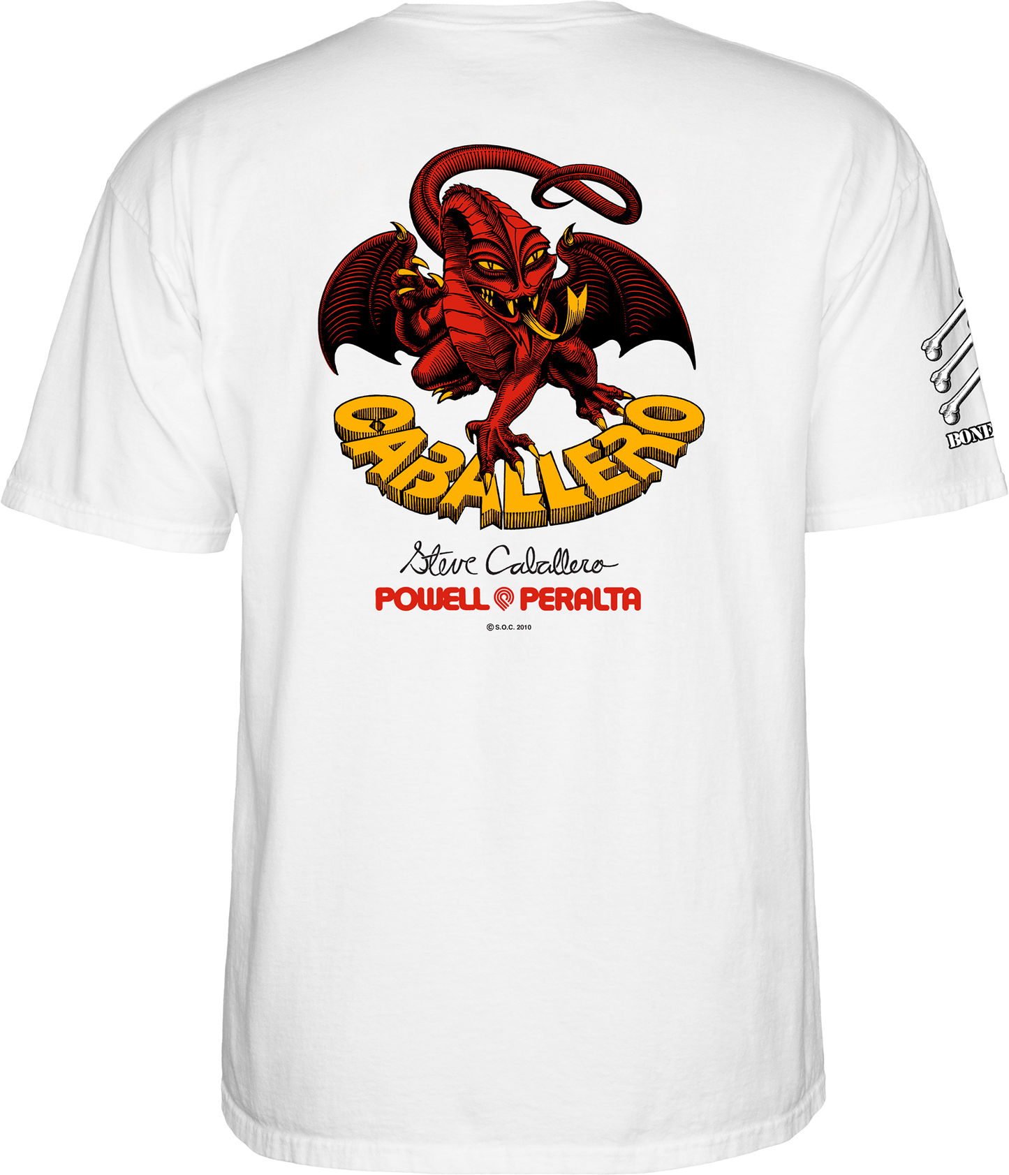 Powell Peralta x Bones Brigade Skateboard T Shirt Caballero White