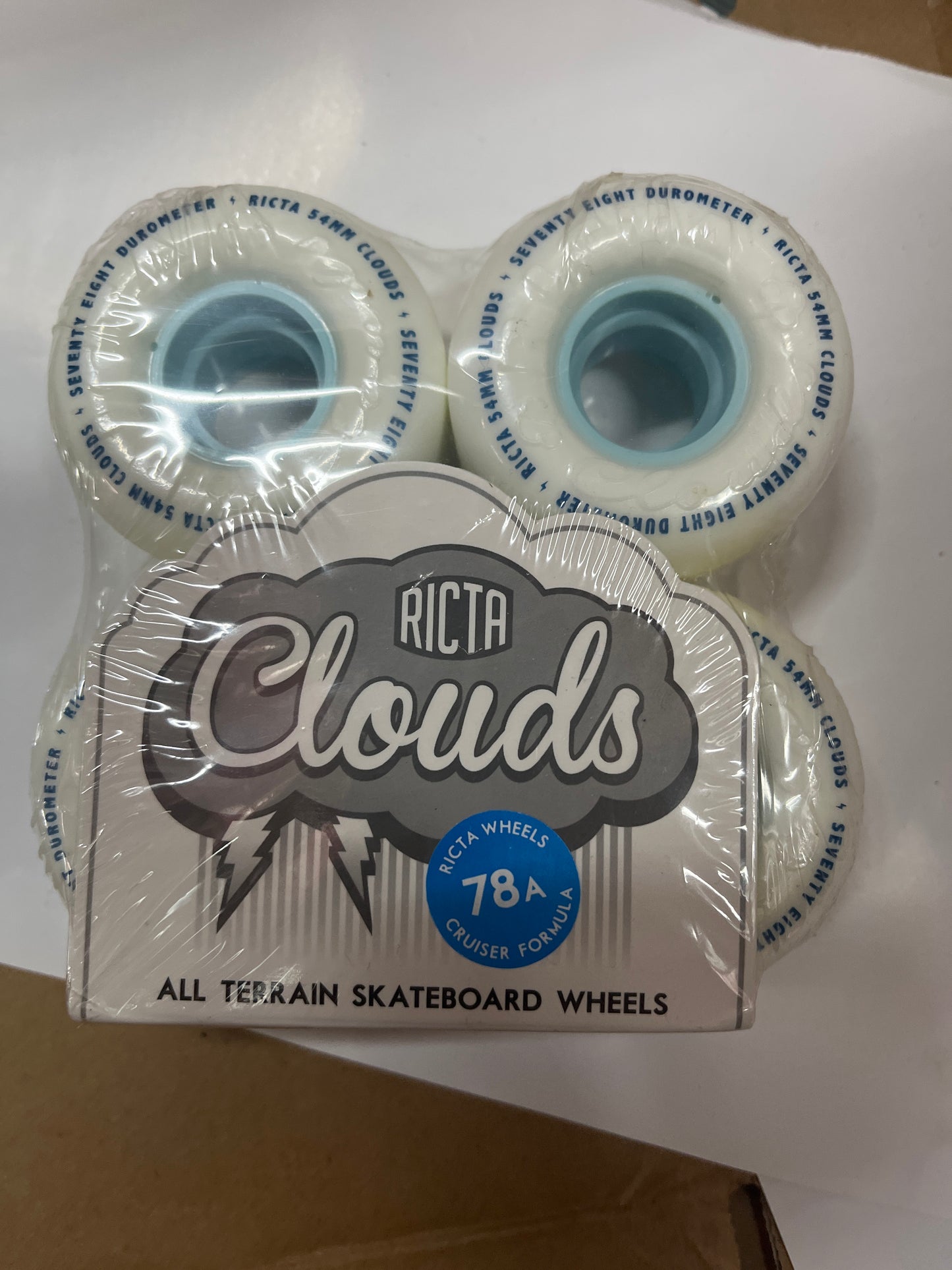 Ricta Skateboard Wheels Clouds Lt Blue 78a 54mm