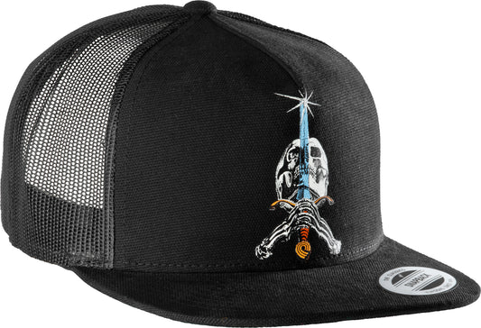 Powell Peralta Skateboard Mesh Cap Skull and Sword Black
