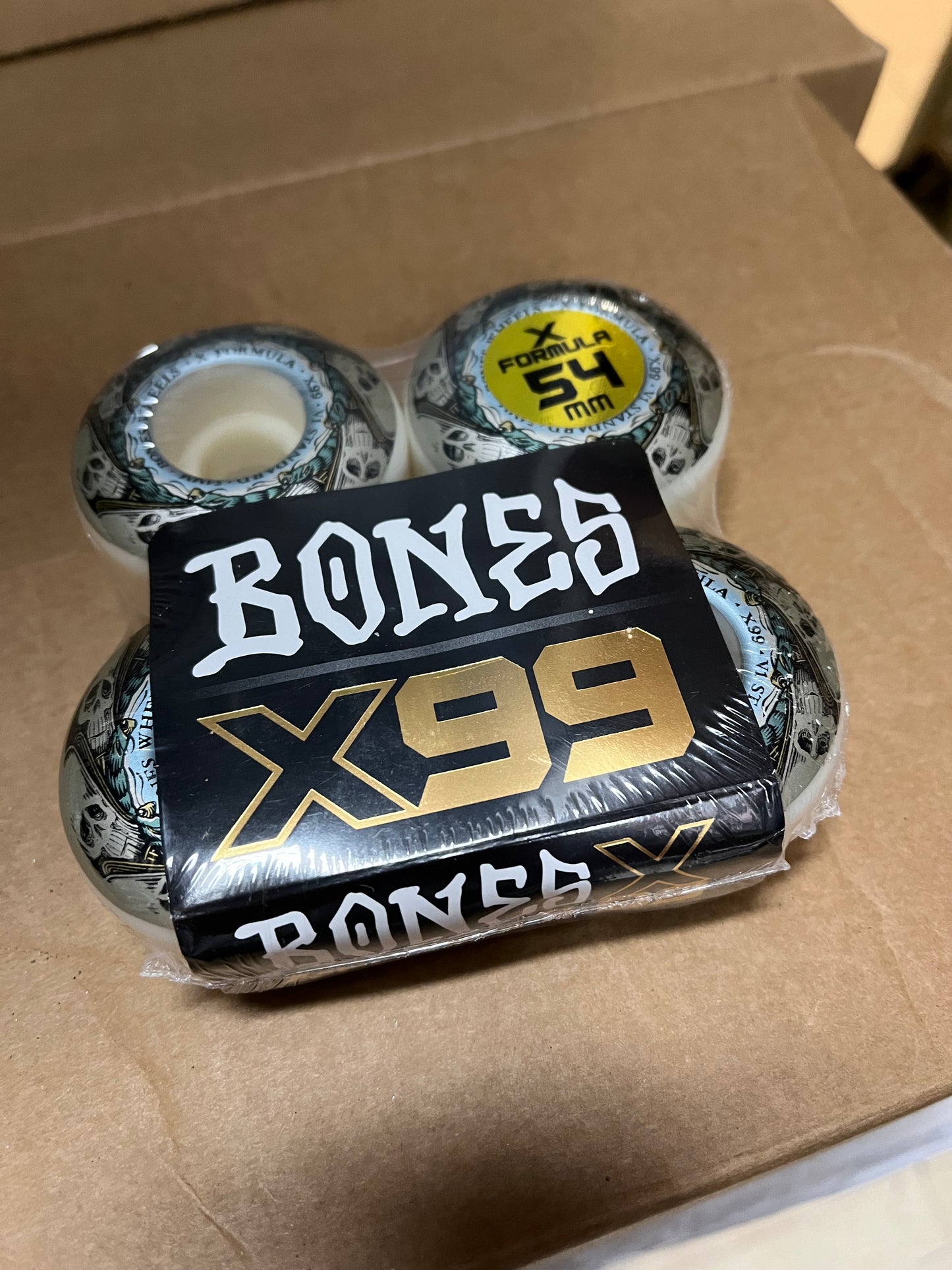 BONES WHEELS X-Formula Skateboard Wheels Butterfly Effect 54mm V1 Standard 99A 4pk