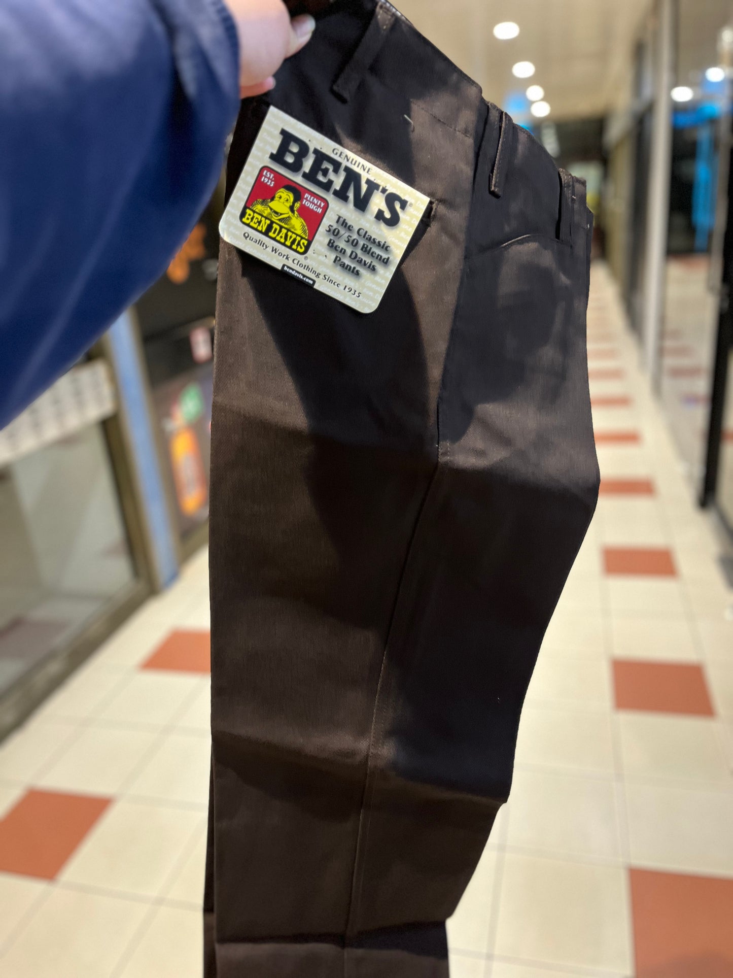 Ben Davis Classic Fit Work Pants Brown