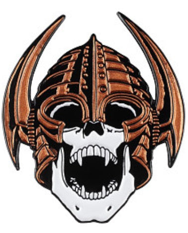 Powell Peralta Welinder Nordic Skull Lapel Pin Copper